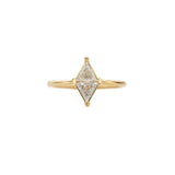 Rhombus Diamond Engagement Ring