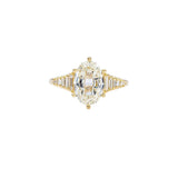 Zeppelin Oval Step Cut Diamond Engagement Ring