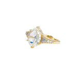 Zeppelin Oval Step Cut Diamond Engagement Ring
