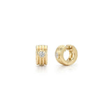 Eleni Diamond Huggie Earrings