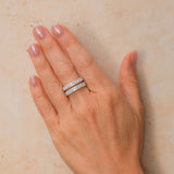 Double Row Pavé Diamond Ring