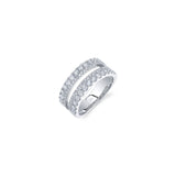 Double Row Pavé Diamond Ring