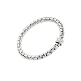 Flex'it Bracelet with White Diamond & Gold Rondelle