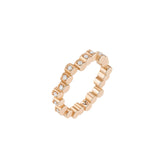 Mini Full Pavé Diamond Edge Ring