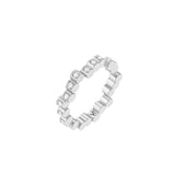 Mini Full Pavé Diamond Edge Ring