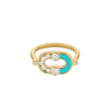 Magnetic Semi Diamond Ring