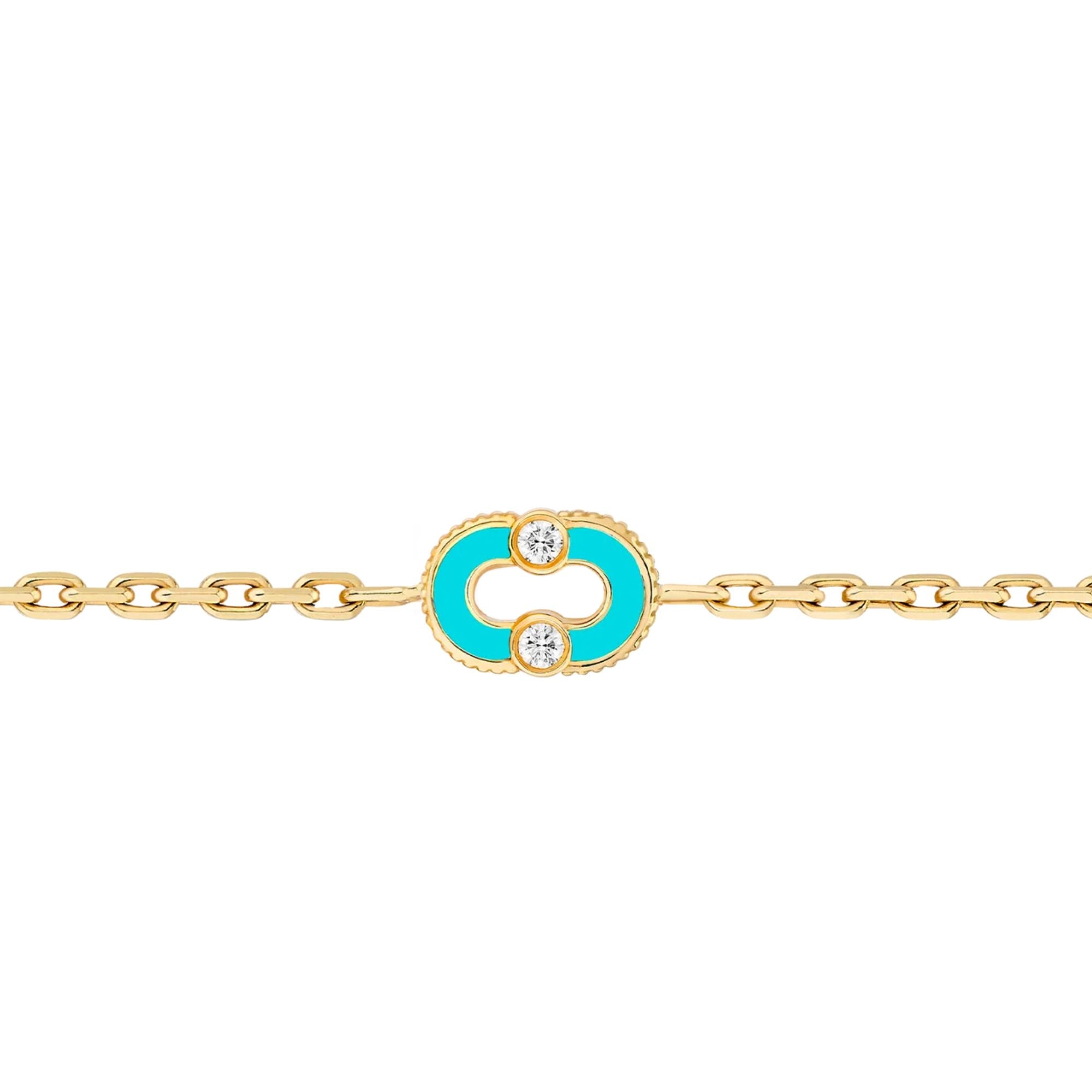 Magnetic Diamond & Stone Inlay Bracelet