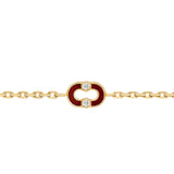Magnetic Diamond & Stone Inlay Bracelet