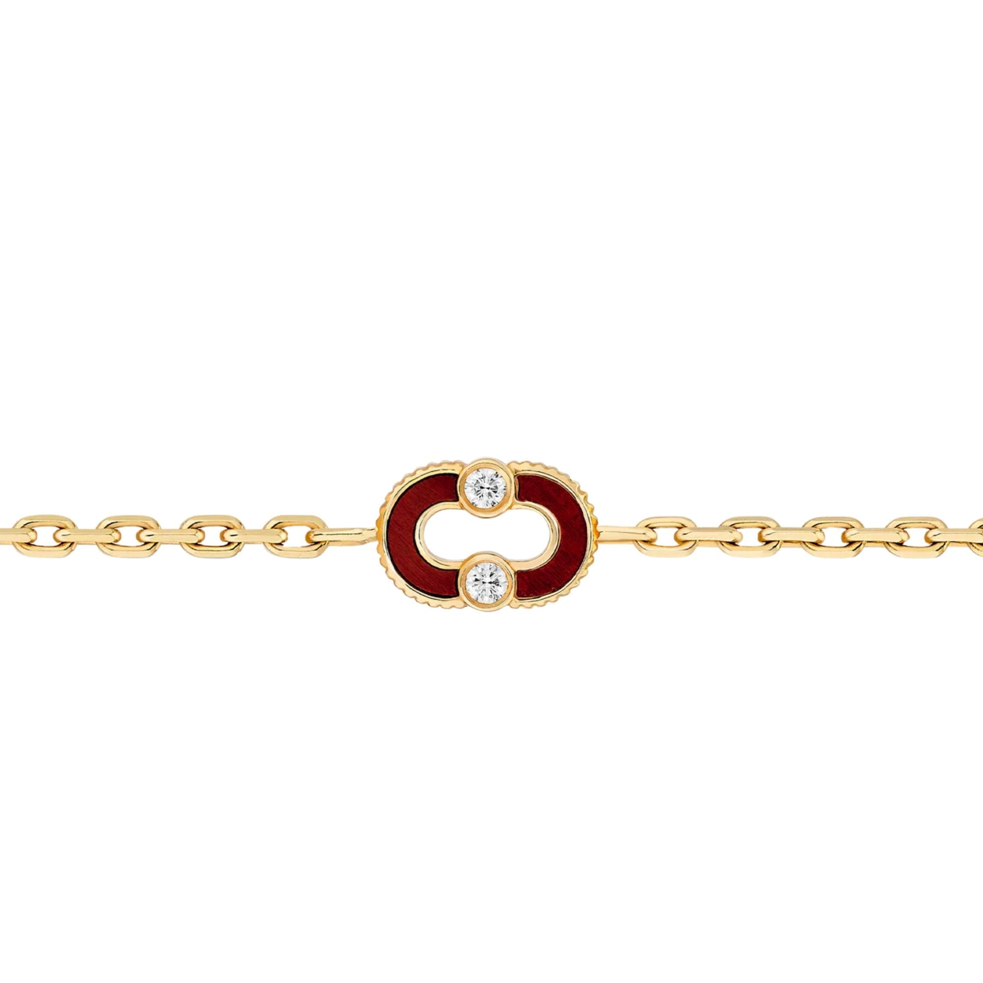 Magnetic Diamond & Stone Inlay Bracelet