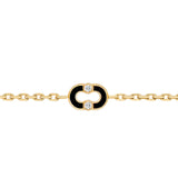 Magnetic Diamond & Stone Inlay Bracelet