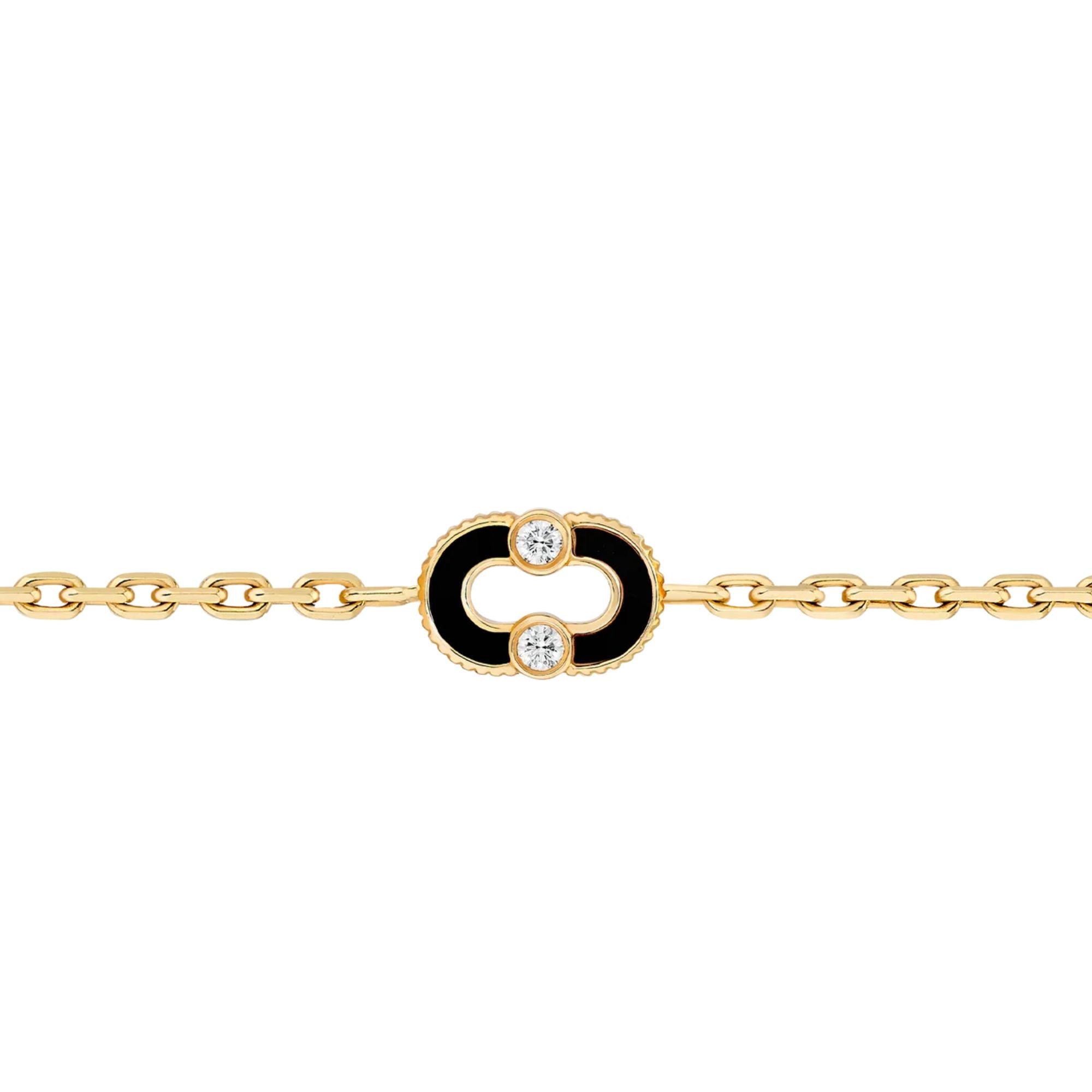 Magnetic Diamond & Stone Inlay Bracelet