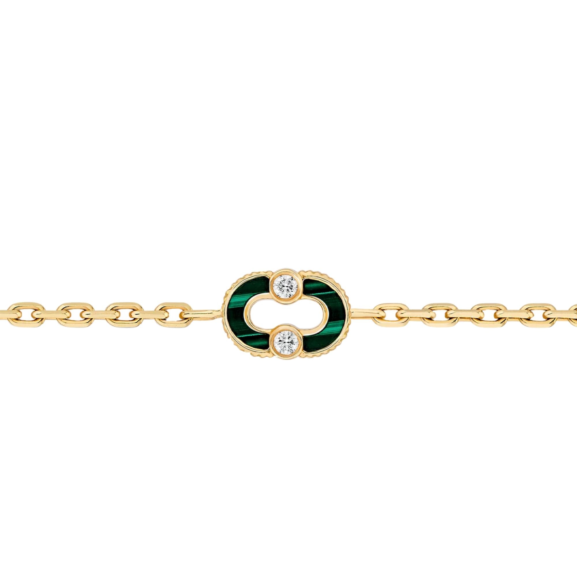 Magnetic Diamond & Stone Inlay Bracelet