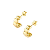 Puffy Scalloped Hoop Earrings