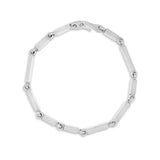 Cuadrangular Sterling Silver Bracelet