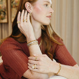 Navarra Hard Chain Link Diamond Bangle