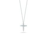 Tiny Treasures Diamond Tapered Cross Necklace