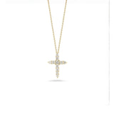 Tiny Treasures Diamond Tapered Cross Necklace