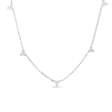 Diamonds By The Inch Five Station Flower Necklace