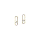 Move Uno Pave Diamond Earrings