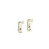 Move Uno Pave Diamond Earrings