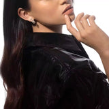 Move Uno Pave Diamond Earrings