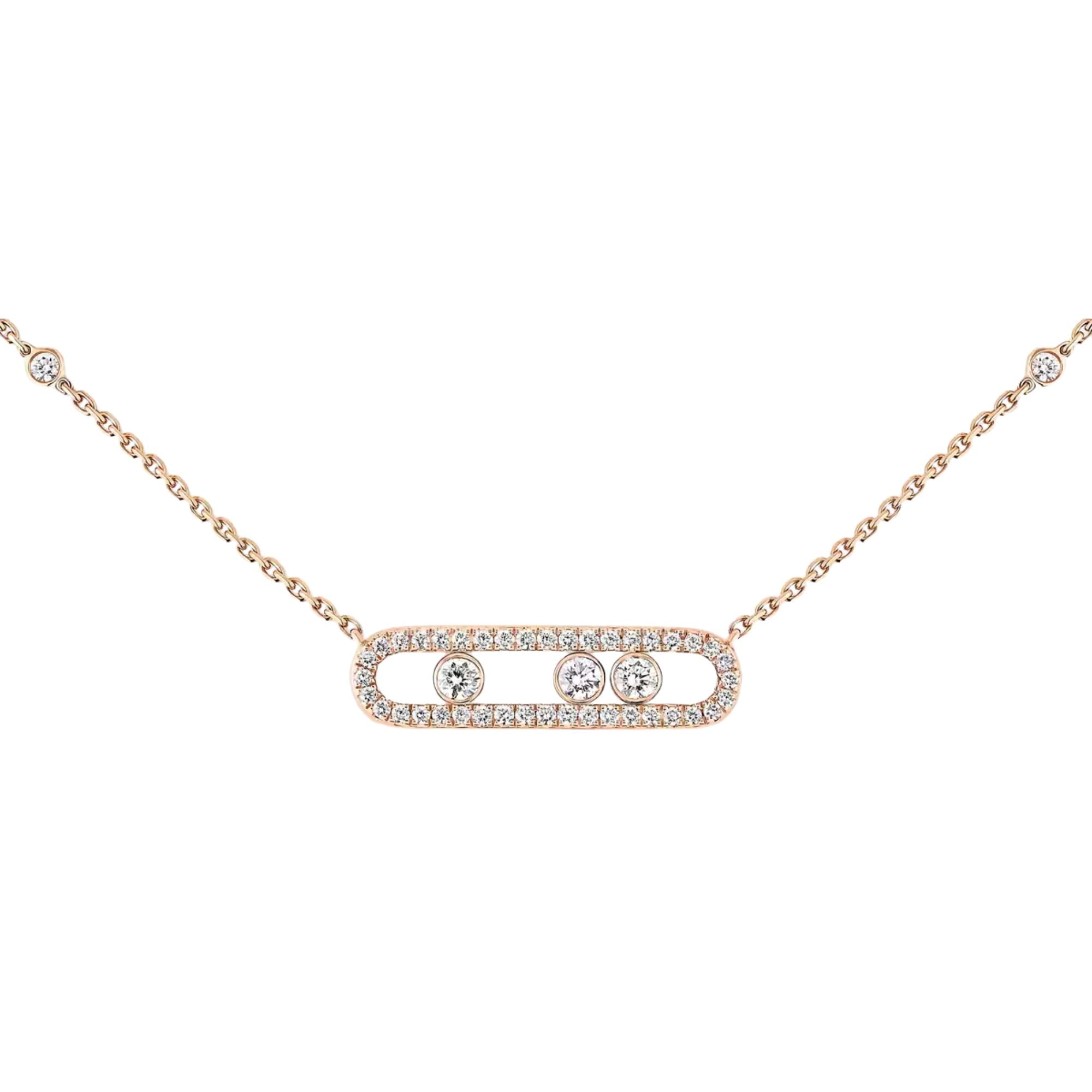Baby Move Pavé Diamond Necklace