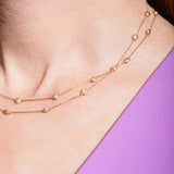 Evolve Emerald Station Necklace