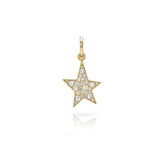 Small Kinsley Diamond Cobblestone Star Charm
