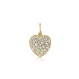 Medium Diamond Cobblestone Heart Pendant