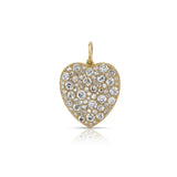 Large Diamond Cobblestone Heart Pendant