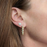 Evolve Emerald Oval Hoop Earrings