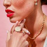 Revel Diamond Bobble Huggie Hoop Earrings