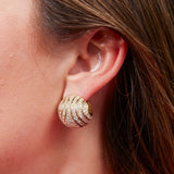 Large Revel Diamond Bead Earrings