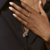 Pink Tourmaline Bezel Set Birthstone Charm