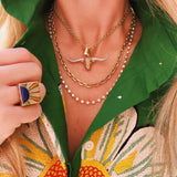 Longhorn Sapphire Pendant Necklace