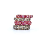 Small Pink Sapphire Pebble Band