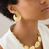 Lunaria Collection Irregular Petal Statement Earrings