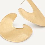 Lunaria Collection Irregular Petal Statement Earrings