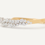 Marrakech Collection Wide Pavé Diamond Twisted Bangle