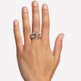 Arla Mixed Metal Diamond Ring