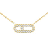 Move Uno Pave Diamond Necklace
