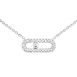 Move Uno Pave Diamond Necklace