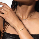 Baby Move Pavé Diamond Necklace