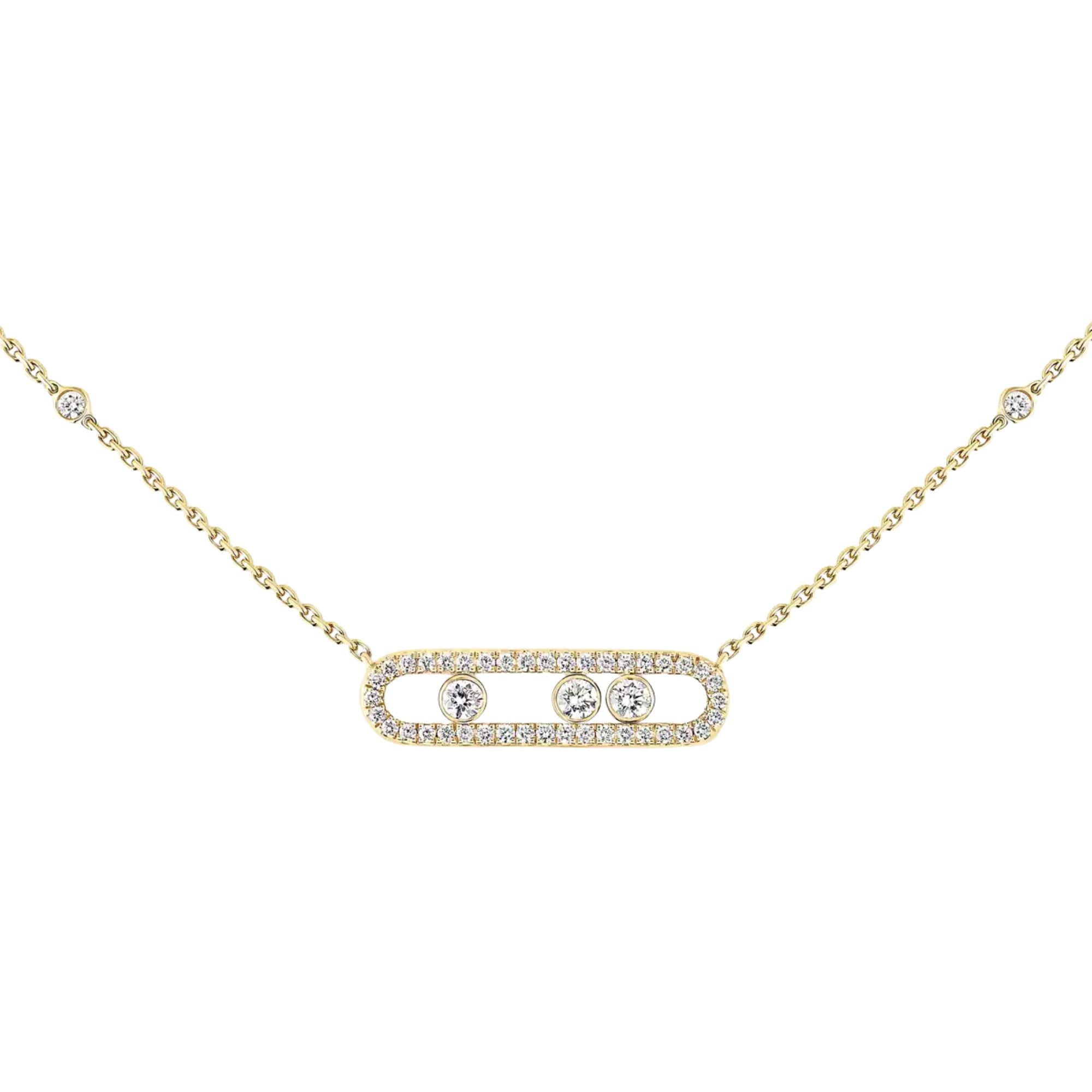 Baby Move Pavé Diamond Necklace