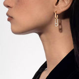 Move Pavé Diamond Link Earrings