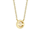 Bezel Set Pearl Necklace
