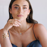 Old Mine Oval Cut Diamond Collar Necklace