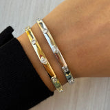 Mixed Fancy Shape Diamond Bangle