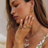 One Diamond Finger Bracelet