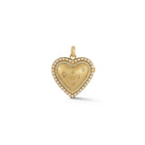 Storrow 18kt Yellow Gold and Diamond Heart Locket
